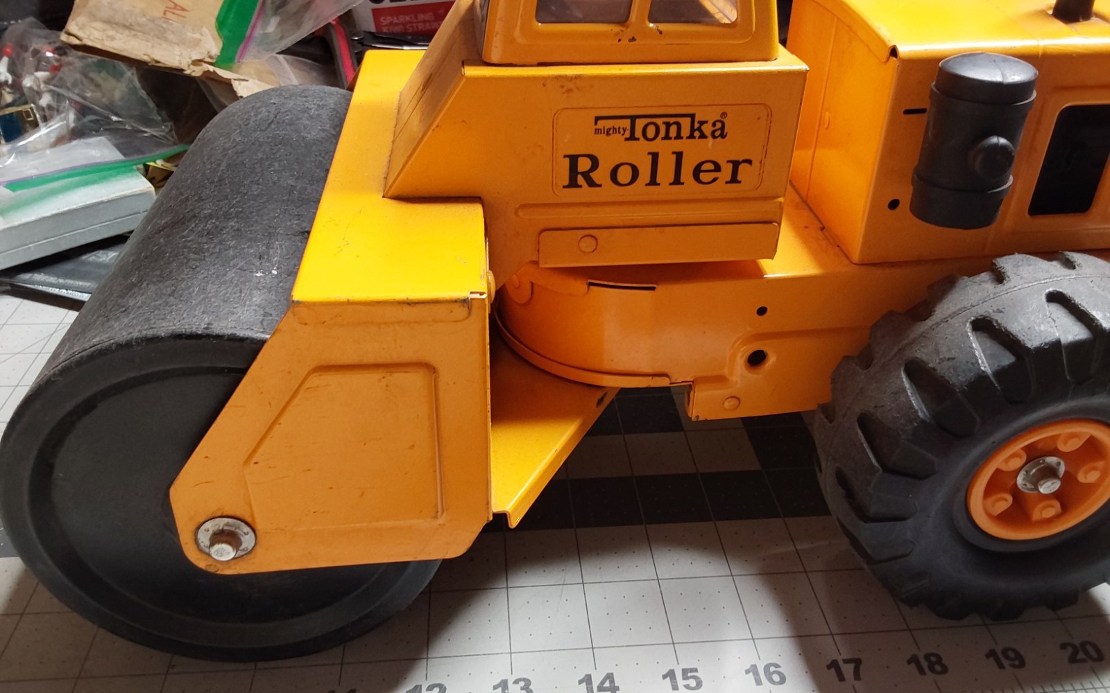 g Mighty Tonka Pressed Steel Road Steam Roller