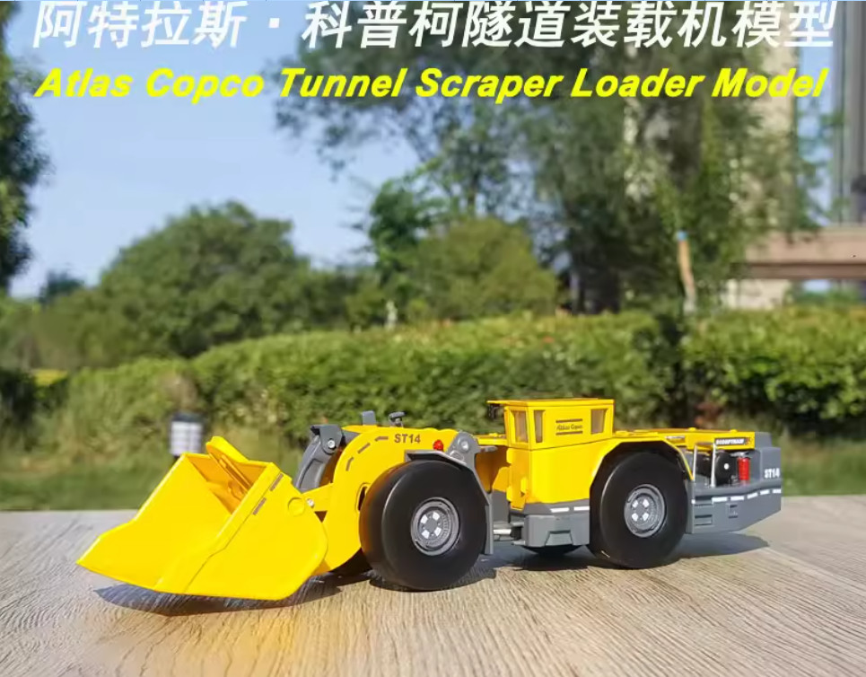 1:50 Atlas copco Tunnel Scraper Loader Construction Machinery Diecast Model