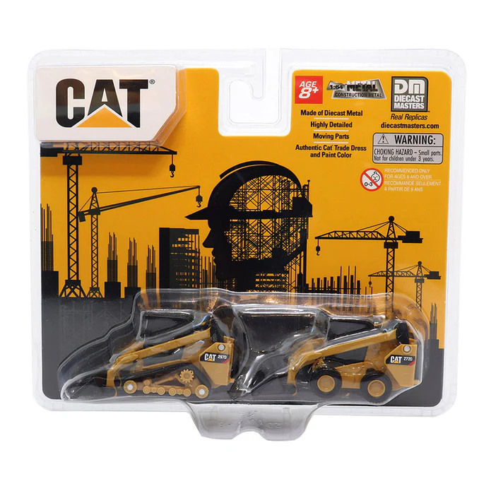 Caterpillar 272D2 Skid Steer Loader Cat 297D2 Compact Track Loader 1:64 84647CS