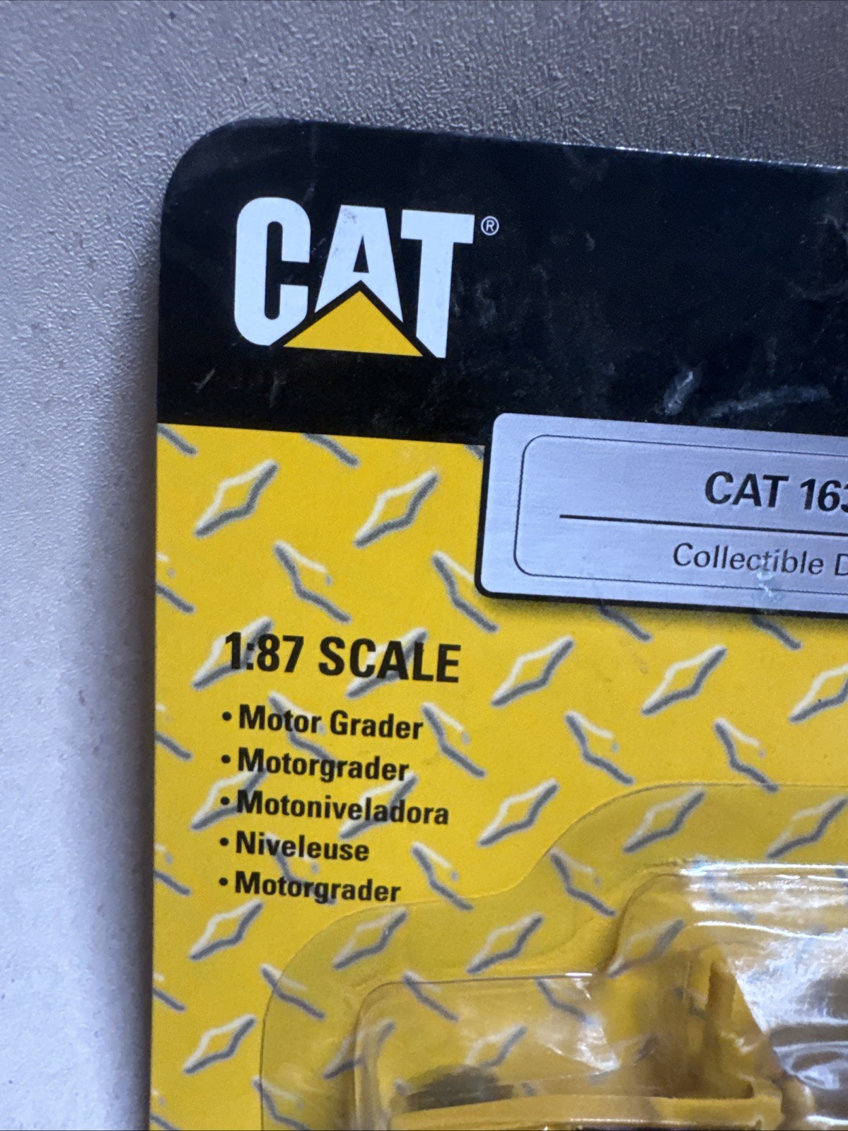 NIB 2005 CAT 163H MOTOR GRADER CONSTRUCTION 1/87 NORSCOT DIECAST TOY #55403