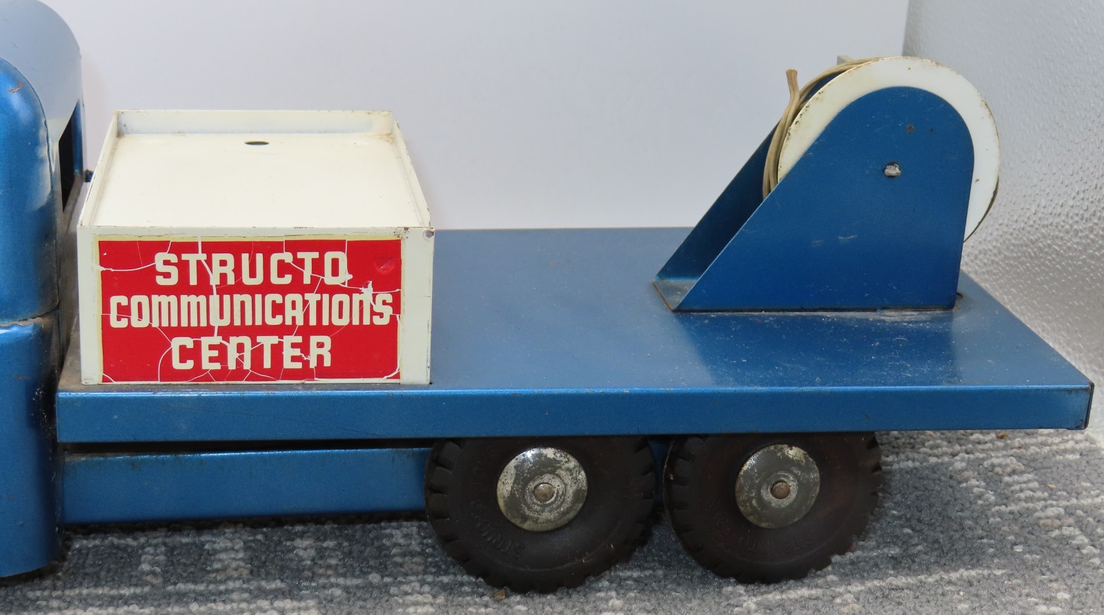 Vintage Structo Toys Communications Center Truck Pressed Steel USA
