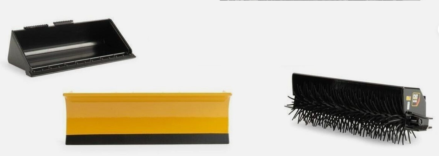 DIECAST MASTERS – CATERPILLAR 297D2 Black Skid Steer Loader with Accessories – 1/16…