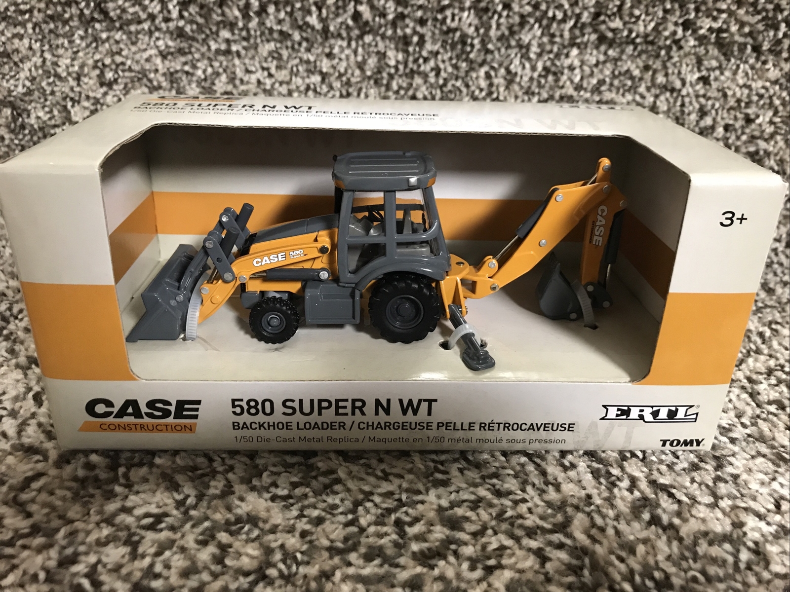 Ertl 1/50 Case Construction 580 Super N WT Backhoe/Loader-NEW!