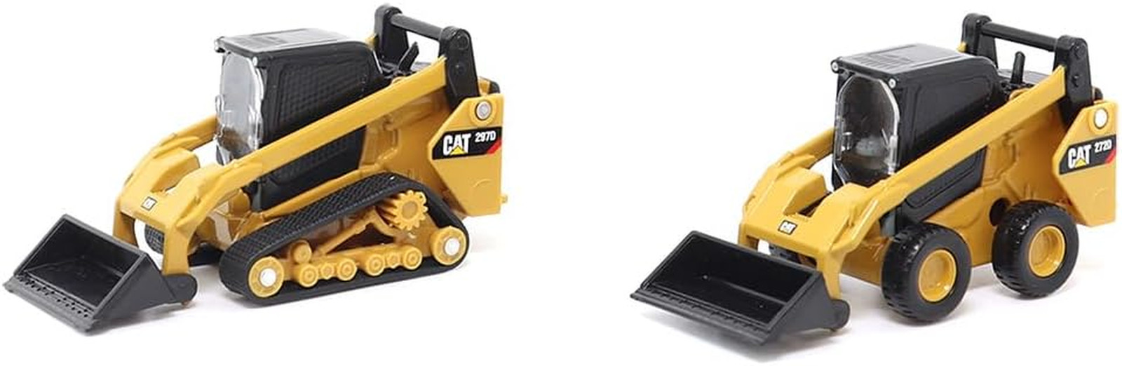 | 1:64 Scale Cat 272D2 Skid Steer Loader & Cat 297D2 Compact Track Loader Twin P