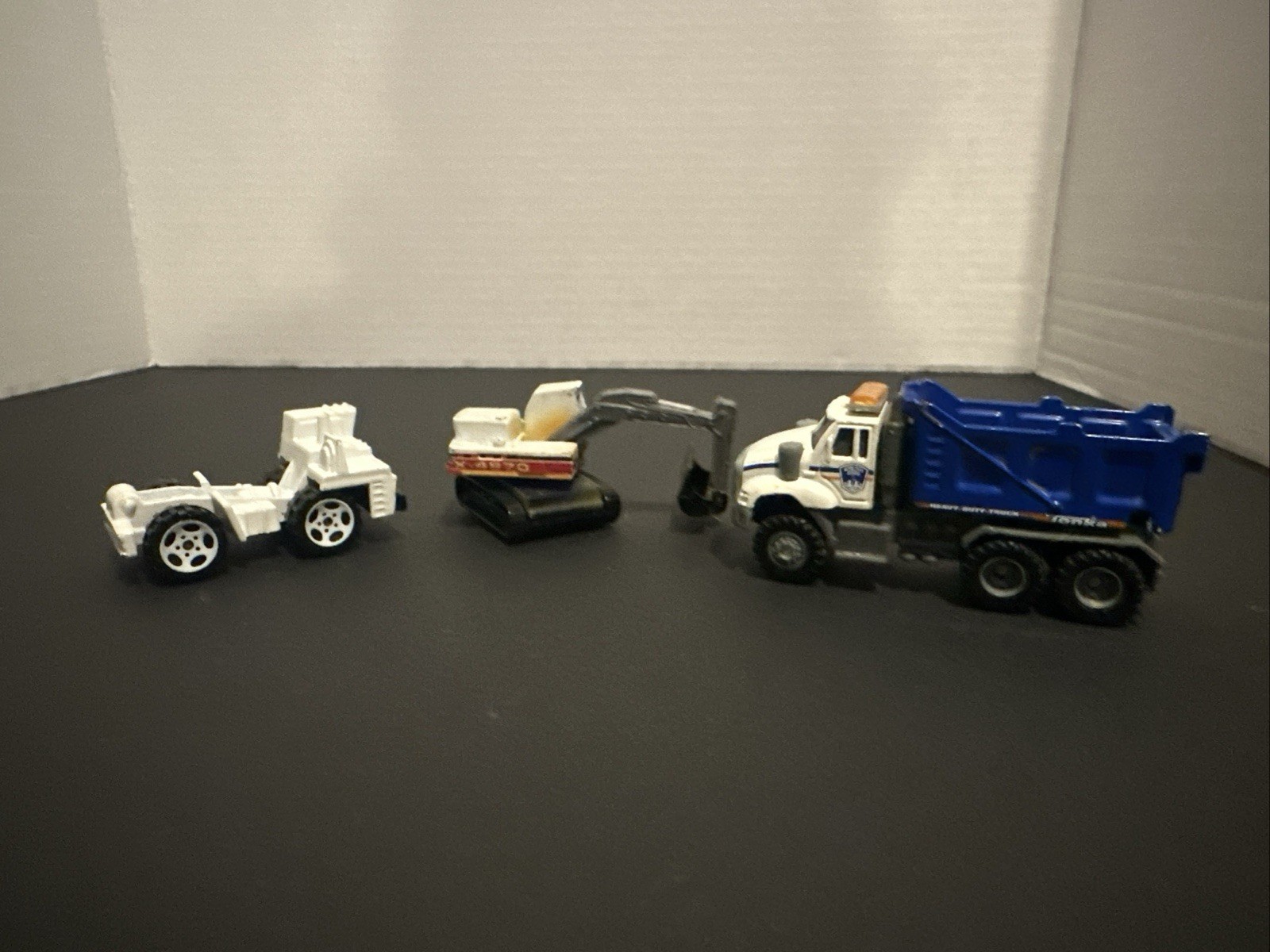 Toy Construction Set, 1989 Dump Truck Body Only, 1980 Excavator, 2012 Tonka Dump