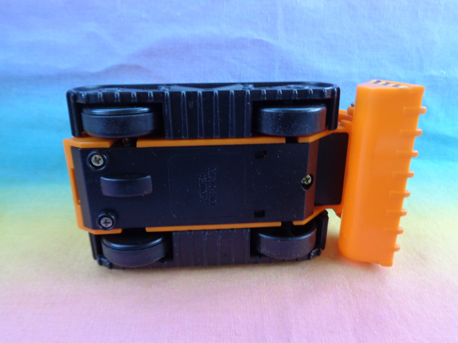 Sunoco Plastic Yellow Construction Bulldozer Rolling Toy