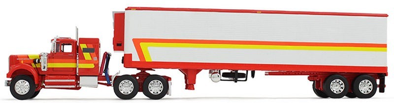 DCP 1/64 White Western Star 4900 with 36 Vintage Sleeper in Red Or #60-1945📌USA