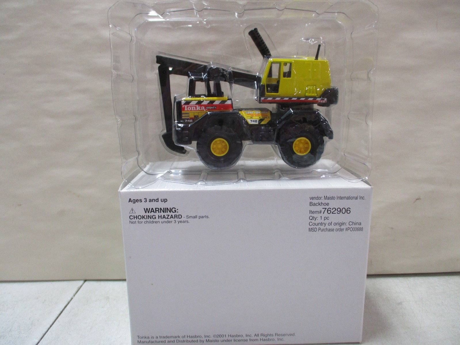 2001 Maisto Tonka Backhoe