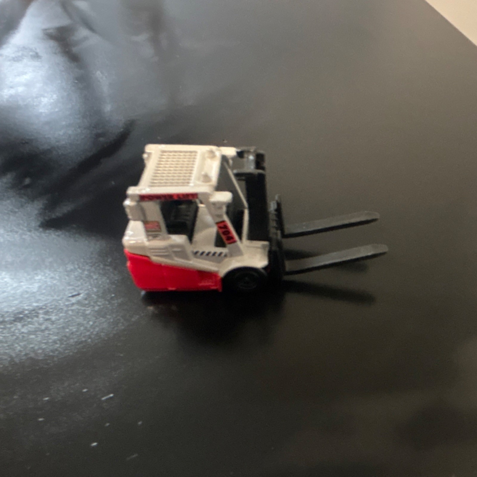 Bobcat 743B Diecast Loader Toy White Red Black Construction Equipment