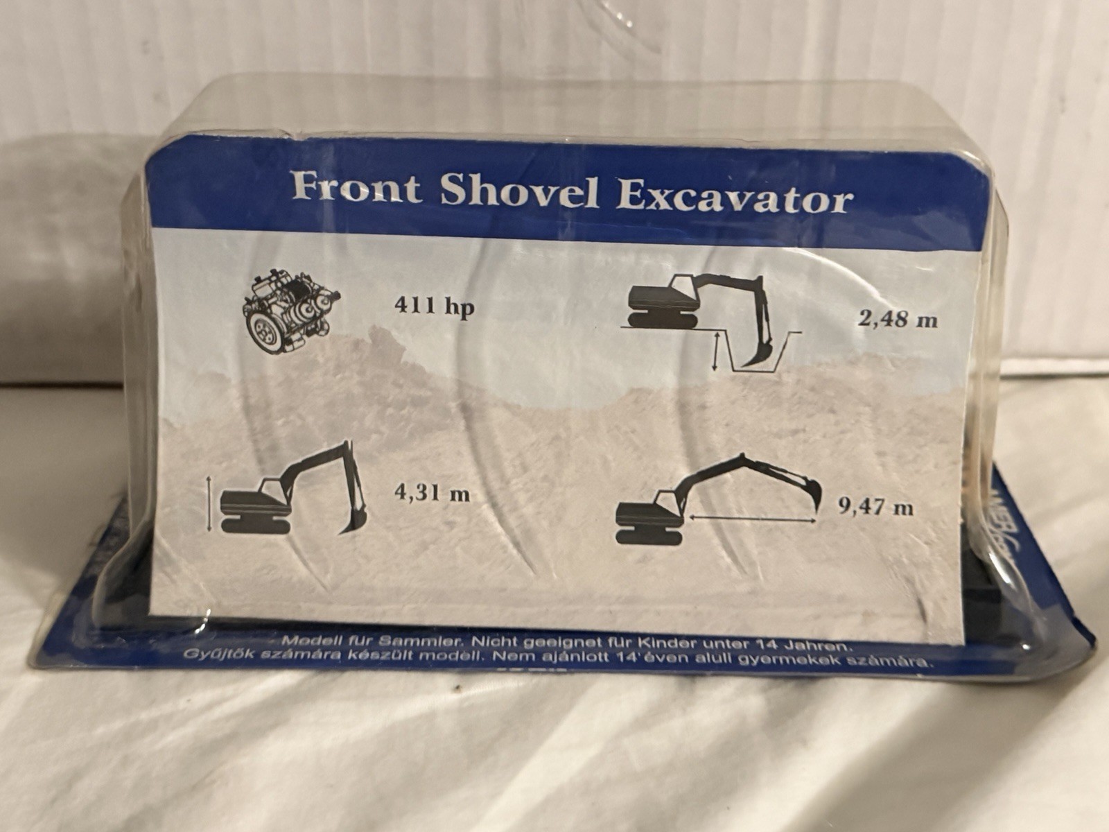 Amercom Caterpillar 5110B Front Shovel Excavator 1:87 Yellow/Black Diecast