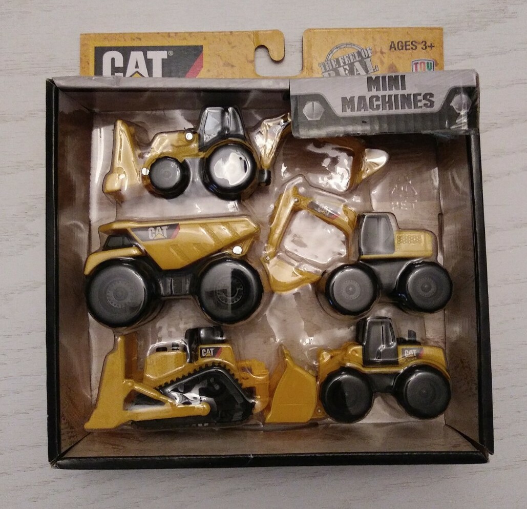 Cat Mini Machines- Caterpillar Construction Toys- 5 Piece Set- New 2016