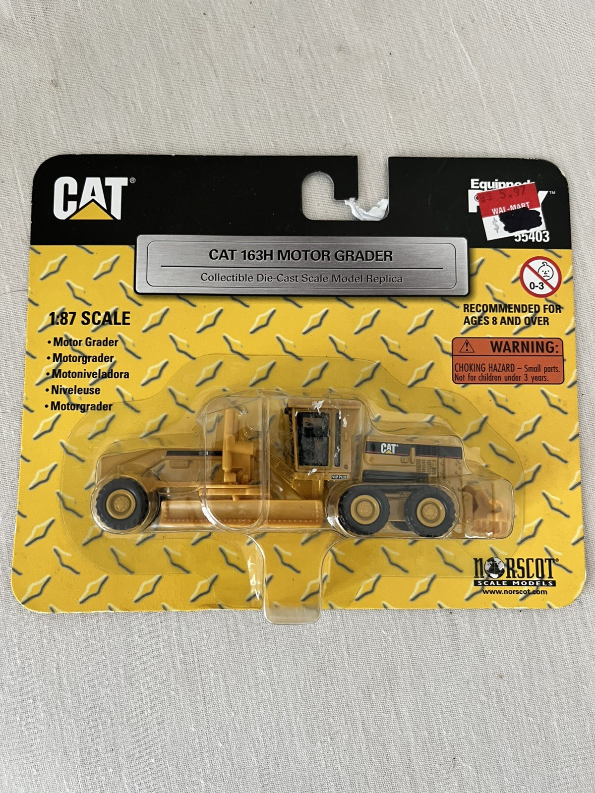 2005 Norscott 1:87 CAT 163H Motor Grader NIP