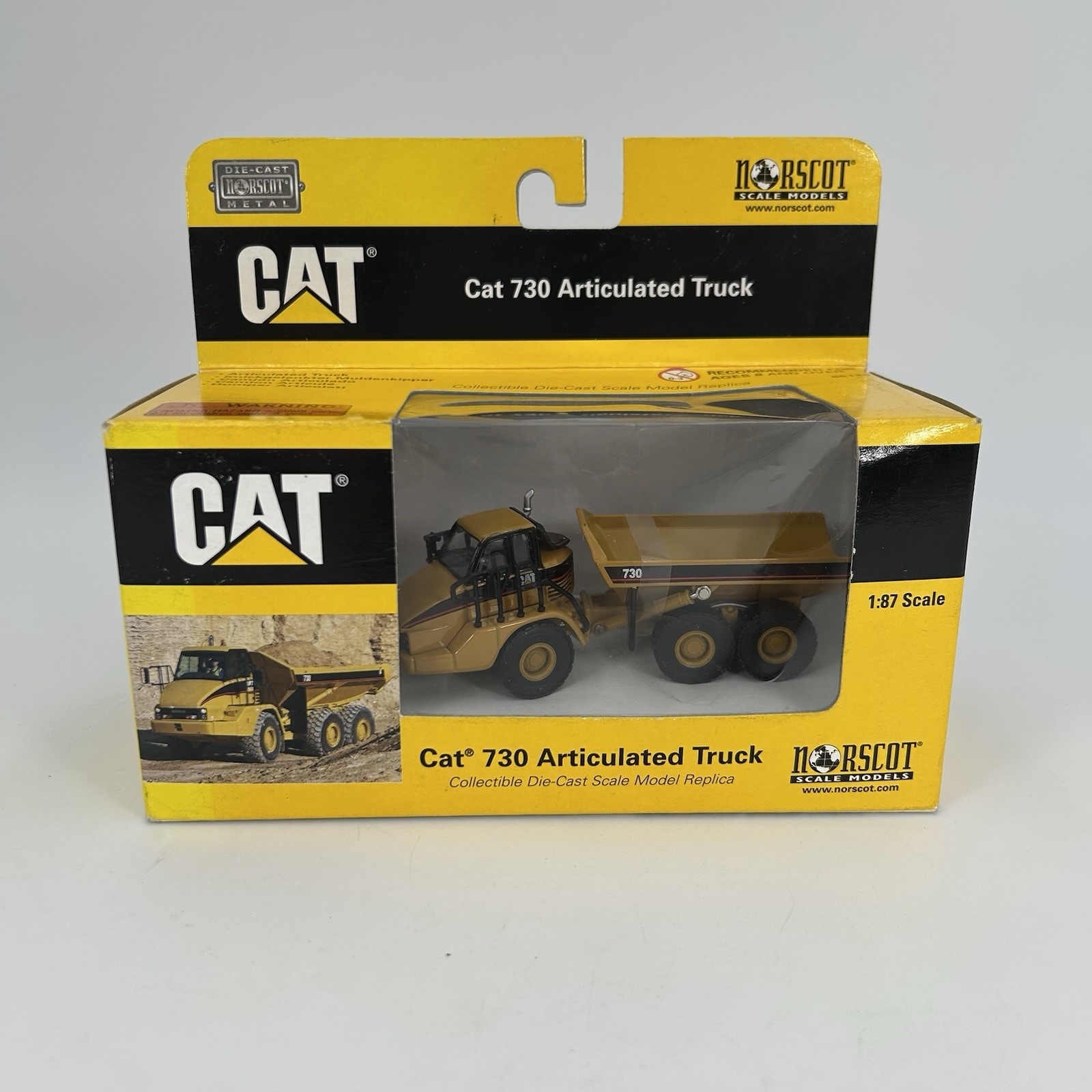 Norscot Scale Models 1:87 CAT Die-Cast 55130 730 Articulated Truck NIB
