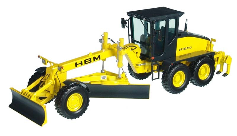 NZG 638-1 HBM Nobas BG 190 TA-5 Motor Grader 1/50 O Scale Brand-new MIB