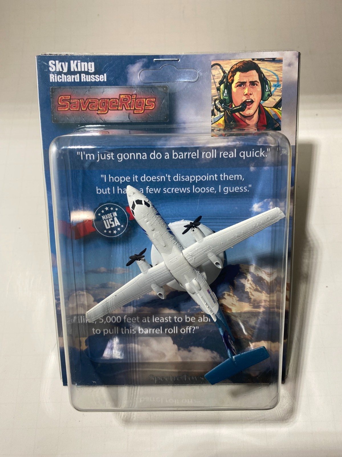 Sky King Richard russell De Havilland Canada Dash 8-400 Hotwheels scale