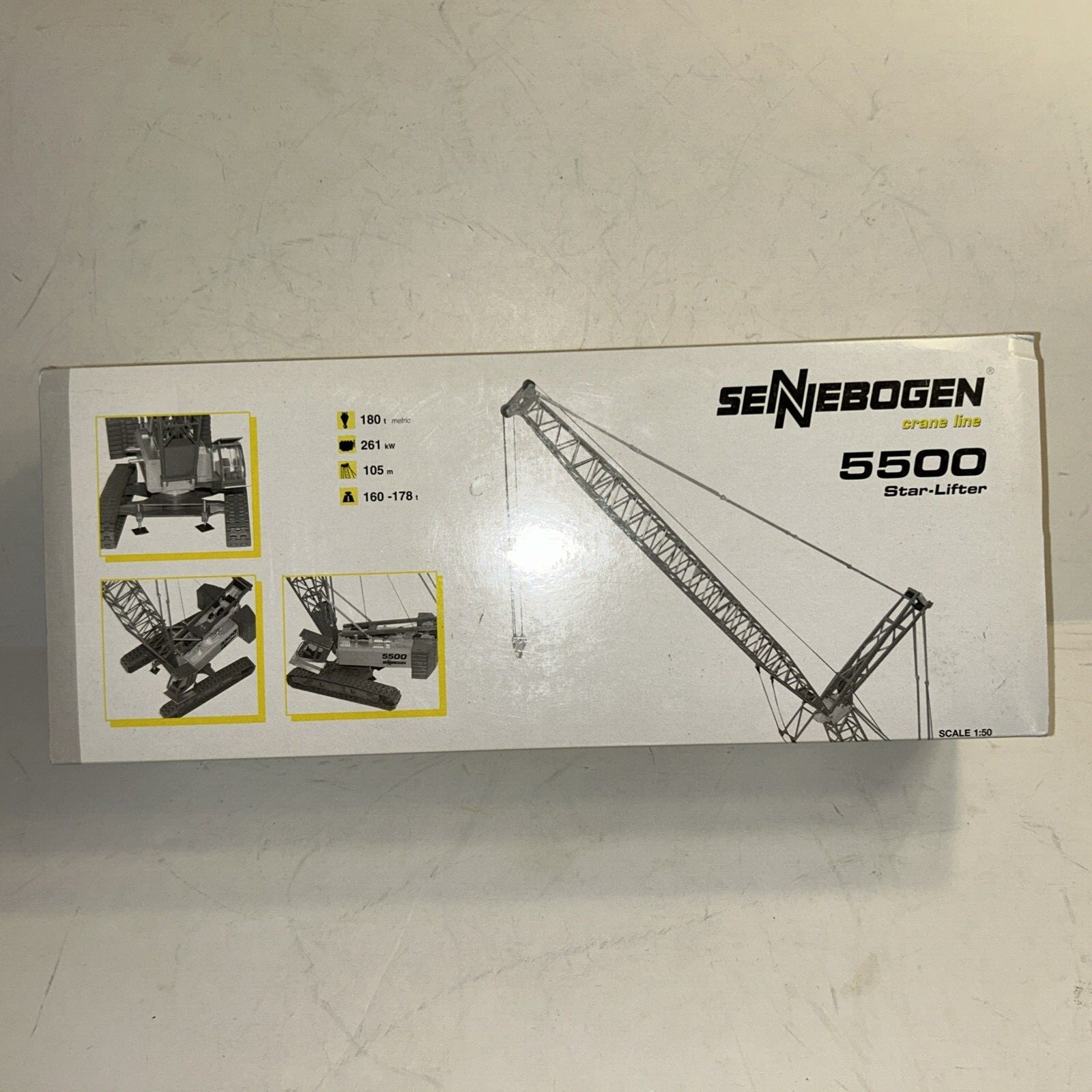 Conrad 2733 Sennebogen 5500 Starlifter Crawler Crane w/extra boom and weights