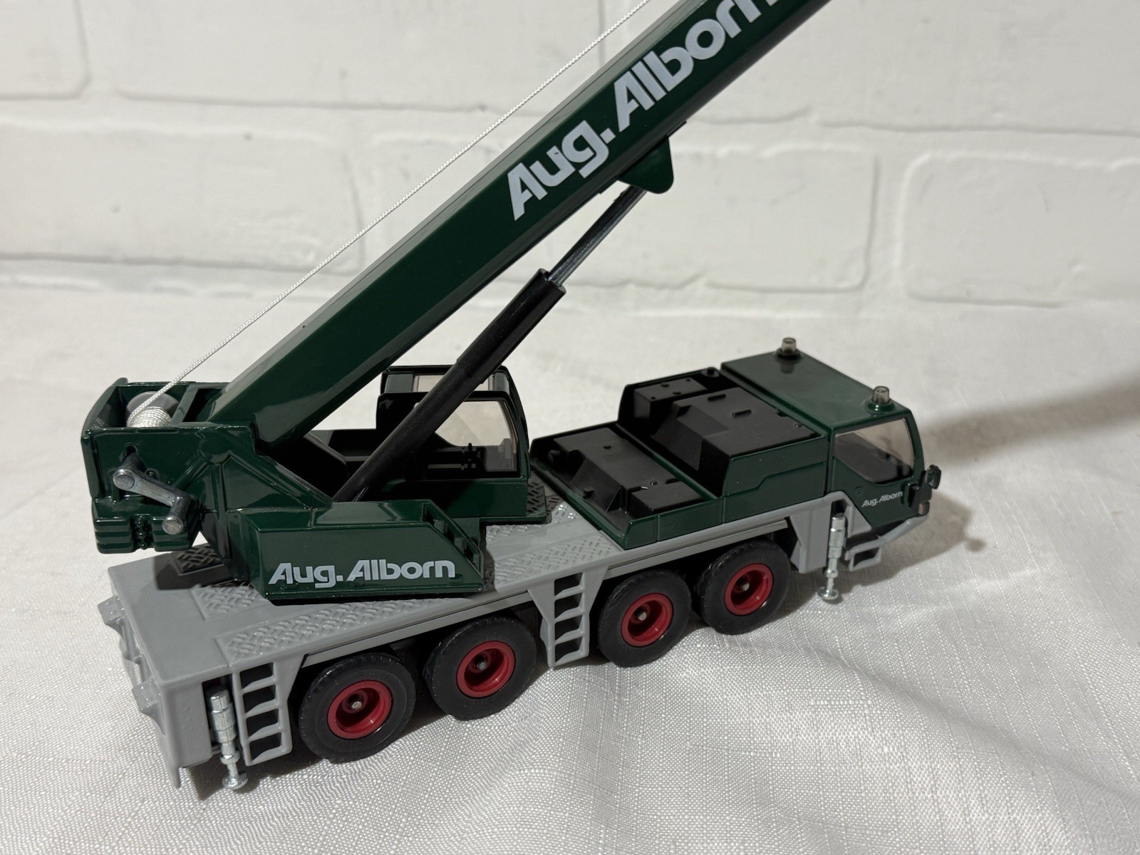 1/55 Siku Super 3730 Autokran Aug. Alborn Mobile Crane Truck Made in Germany