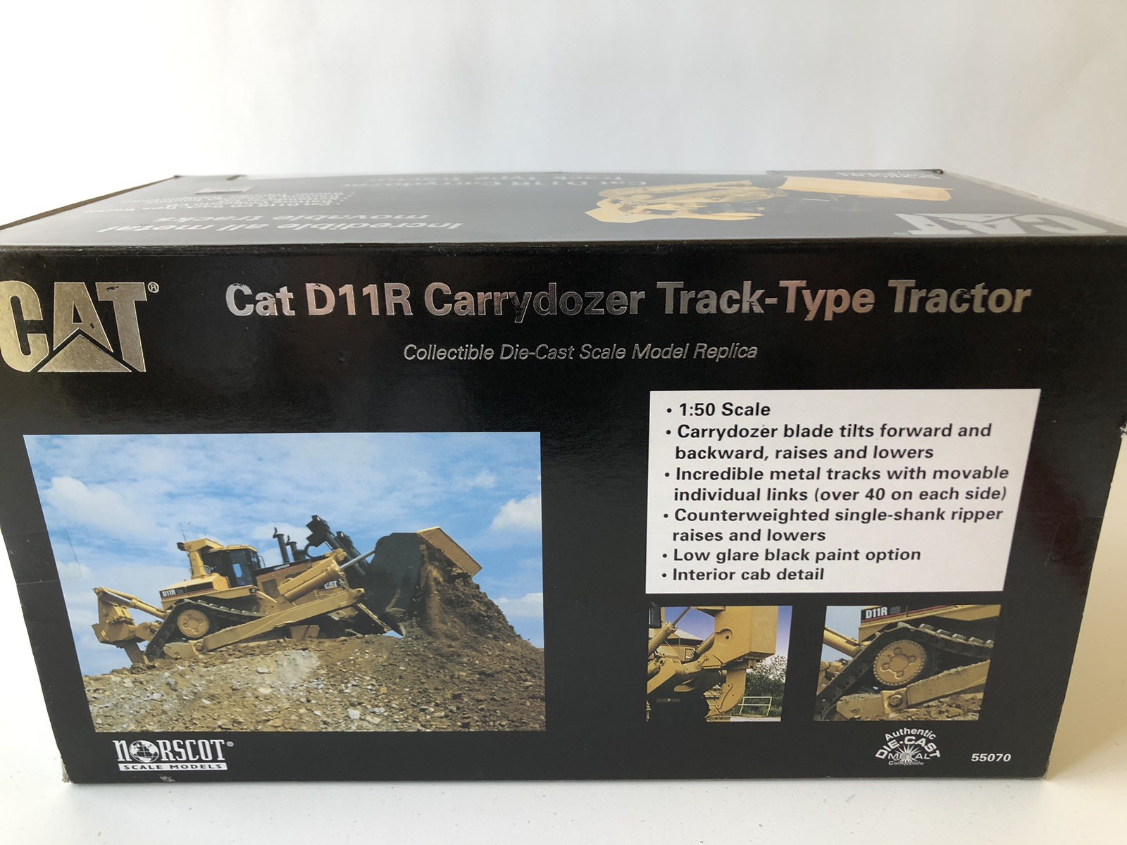 Cat Tractor #55070 D11R Carrydozer Track-Type 1:50 Scale NIB Norscot