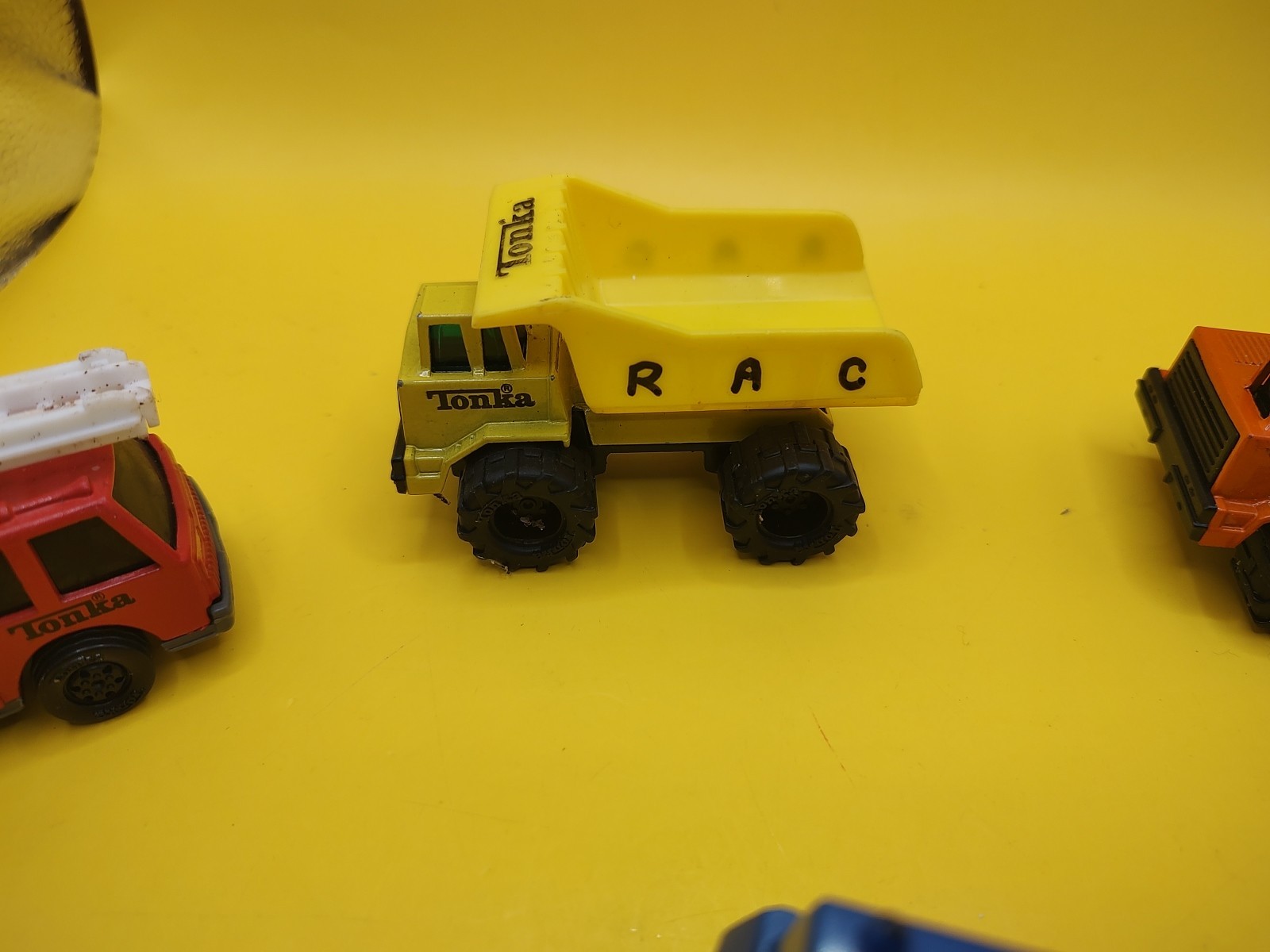 Vintage Lot Of 6 Tonka Metal And Plastic Diecast Construction Equipment Vehicle