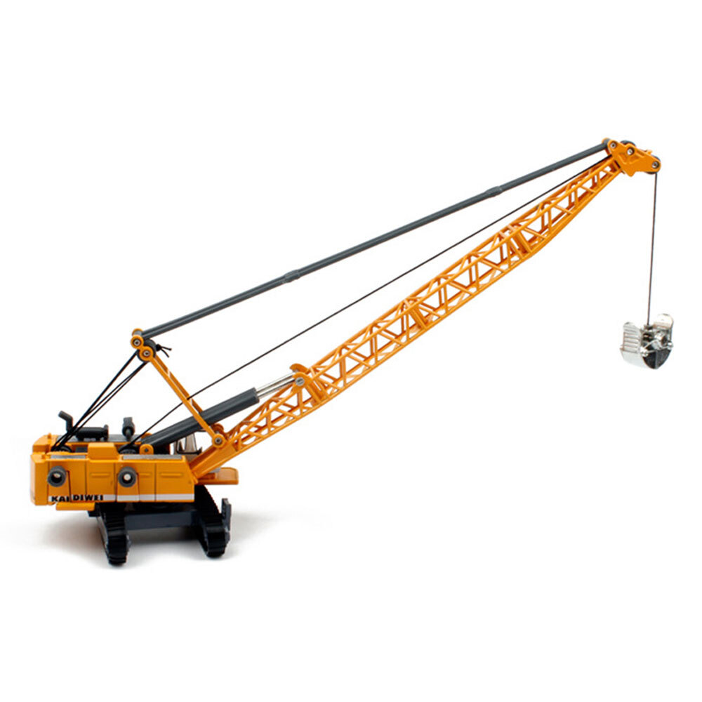 1:87 Scale Excavator Crane Diecast Toy Metal Construction Vehicle Model Figure