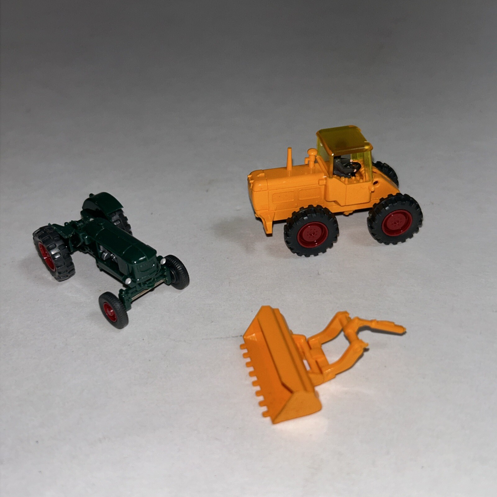 Two (2) Vintage Wiking Tractor Parts Or Repair – Wiking GERMAN Green & Yellow