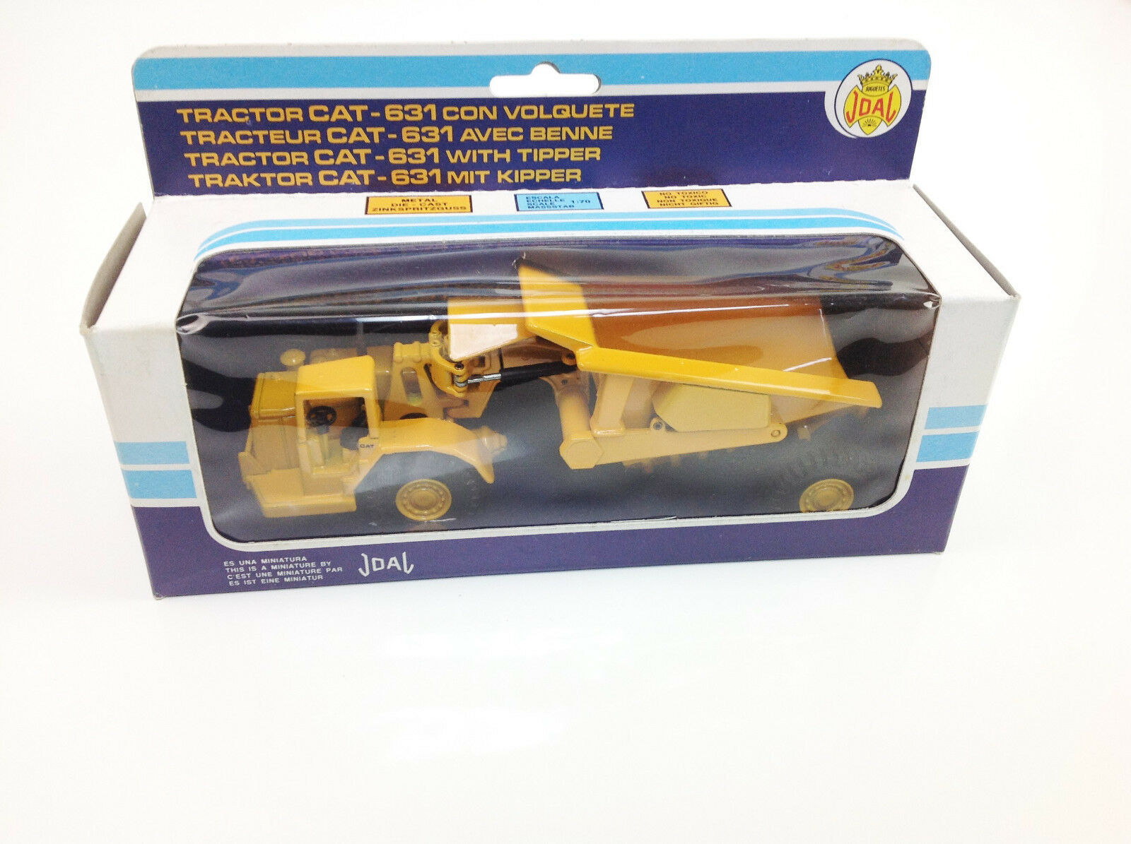 Joal Tractor Cat 631 with Tipper Diecast Model Truck ref 222 Spain