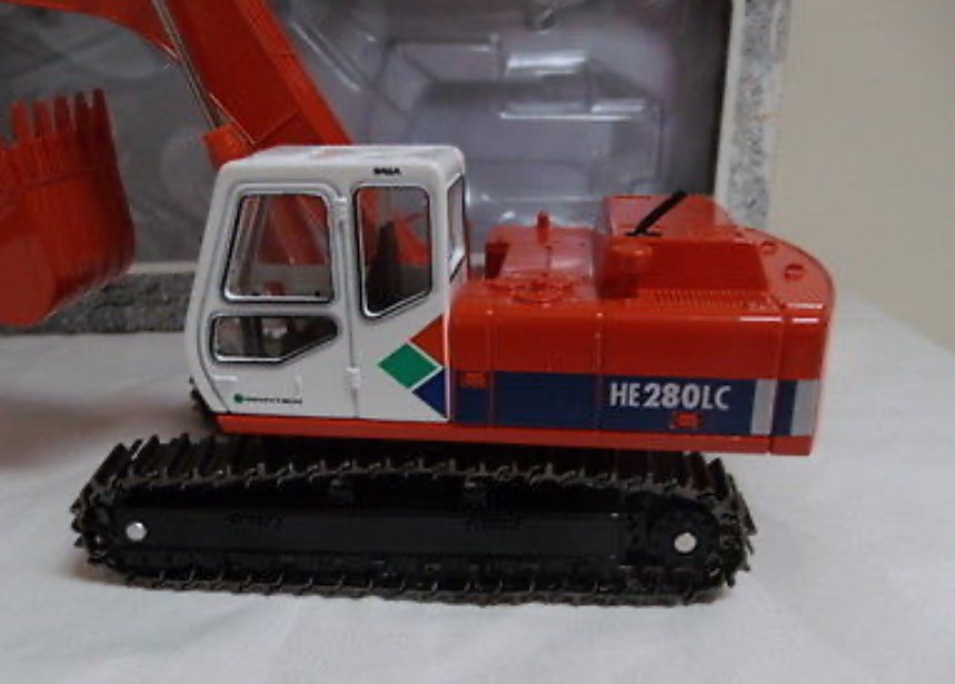 Vintage Halla HE280LC Excavator 1:42 Scale Heavy All Metal Diecast Model Rare