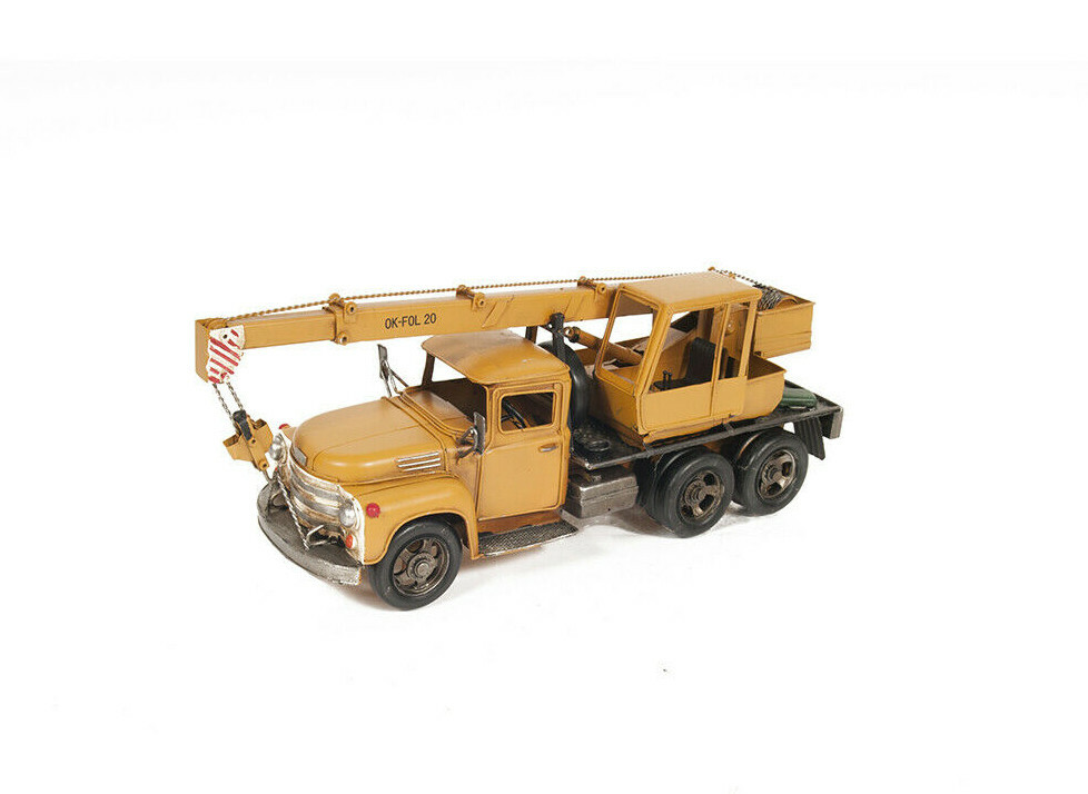 Mobile Crane Boom Truck Metal Model 18″ Collector Construction Equipment Vehicle