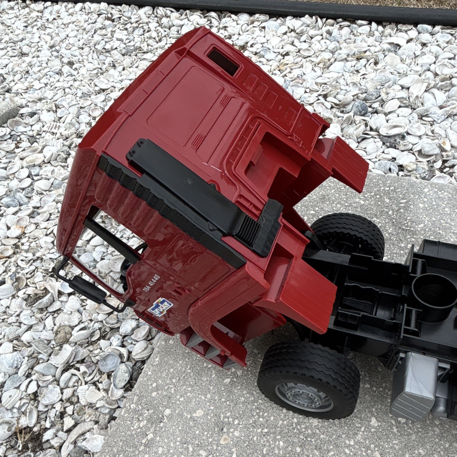 Bruder MAN TGA 41.440 Dump Truck 1:16 Tilting Bed Red/Yellow Plastic