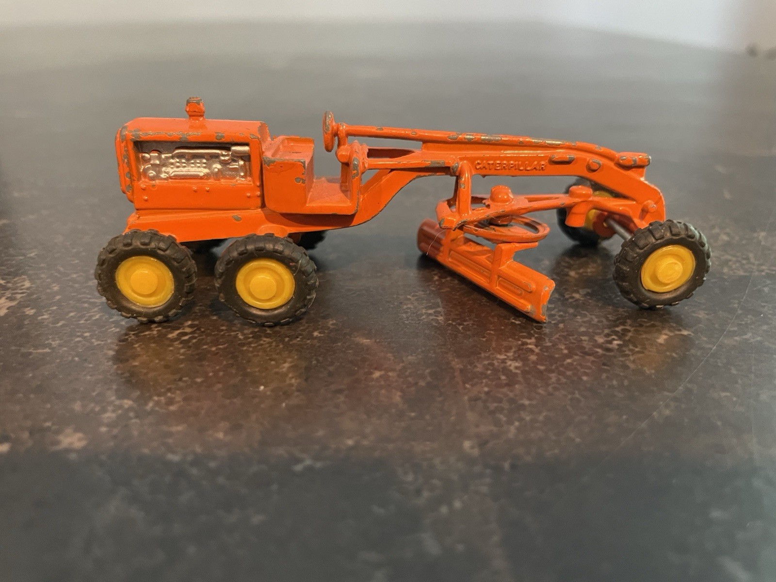 Zylmex #8102 Caterpillar Motor Grader Diecast Construction Vehicle 1970’s