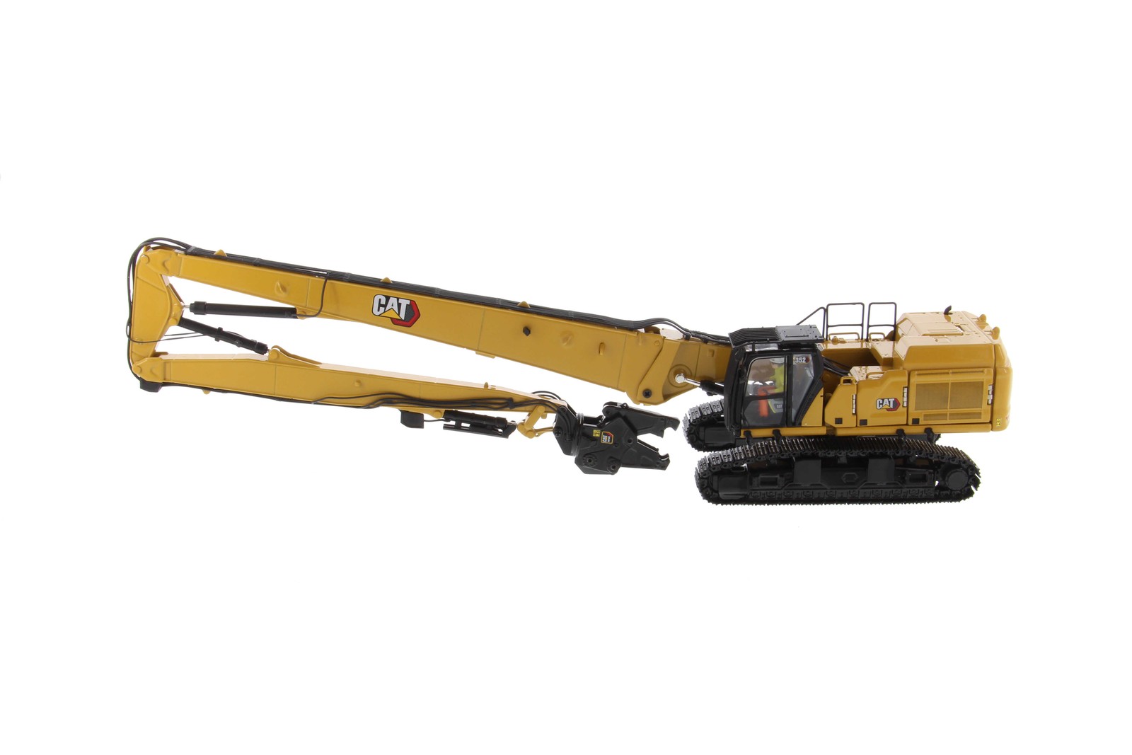 1:50 DM CAT352 Ultra High Demolition Hydraulic Excavator Machine Diecast Model