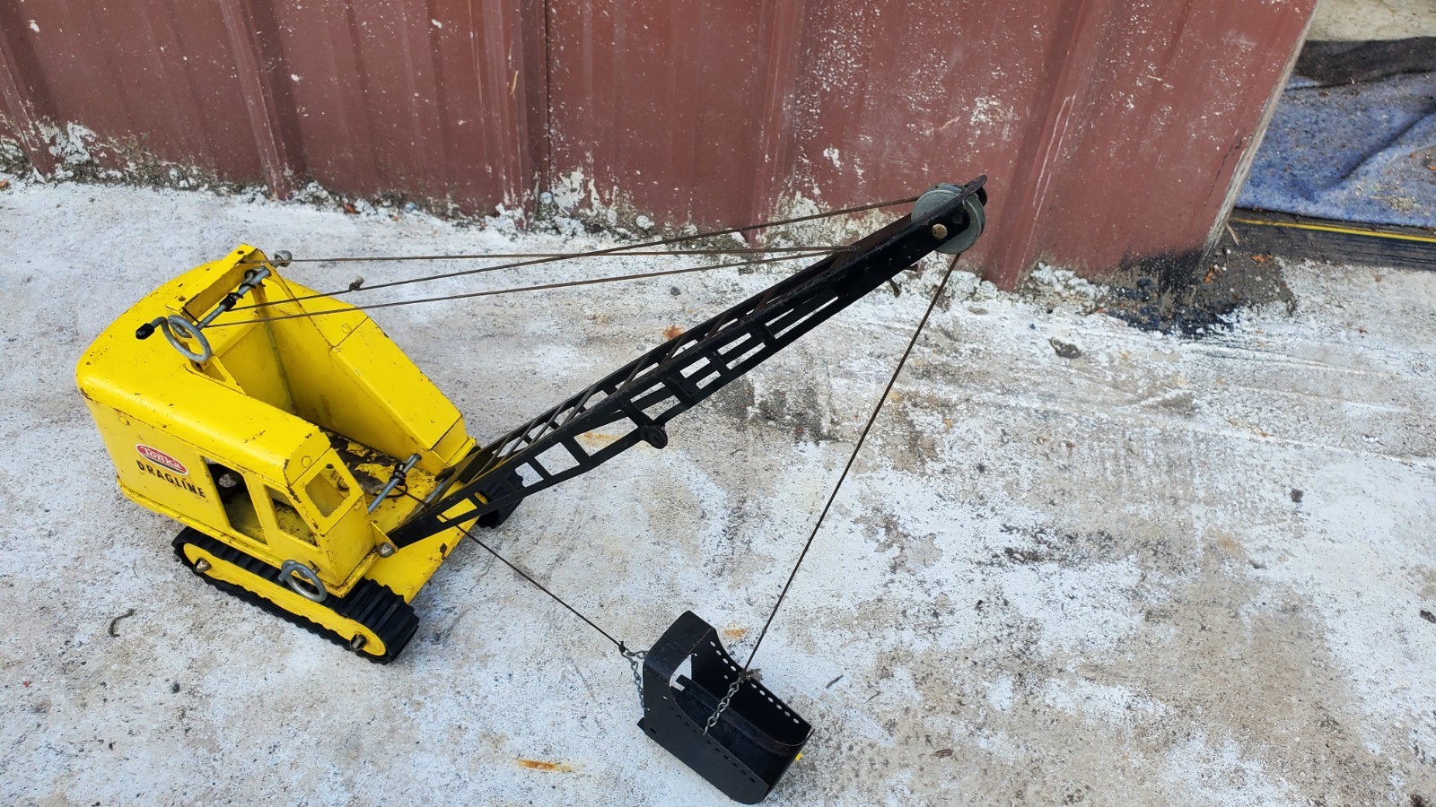 Vintage 1960’s Steel Tonka Drag Line Crane Made In USA