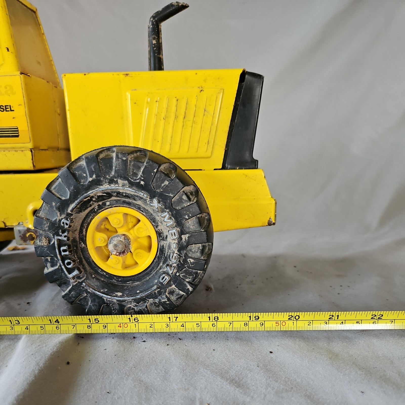 Vintage TONKA LOADER MIGHTY TURBO-DIESEL XMB-975 FRONT END BUCKET Rare Trl7