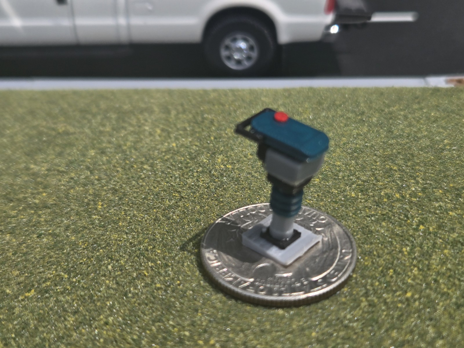 1/50 Scale 3D Vibratory Rammer/Jumping Jack Dark Green *2 Pack*