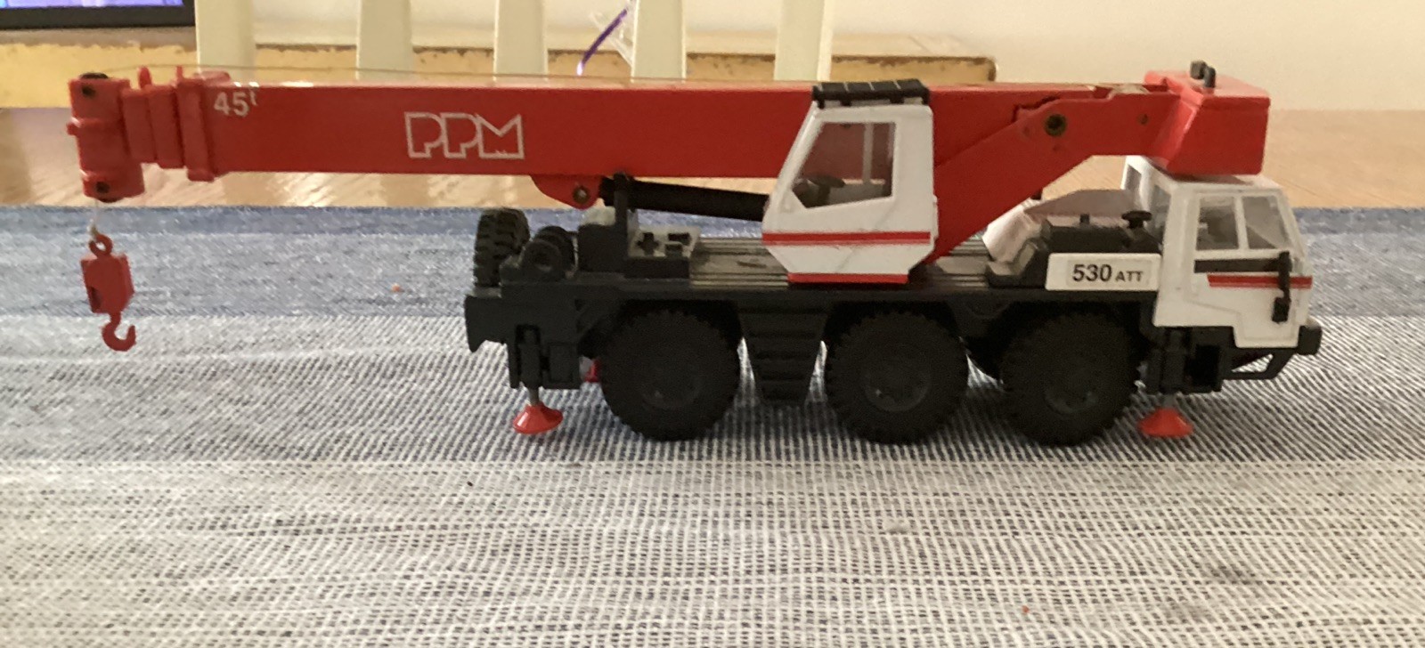 VINTAGE JOAL PPM 530 ATT MOBILE CRANE 1:50 DIECAST TOY CONSTRUCTION