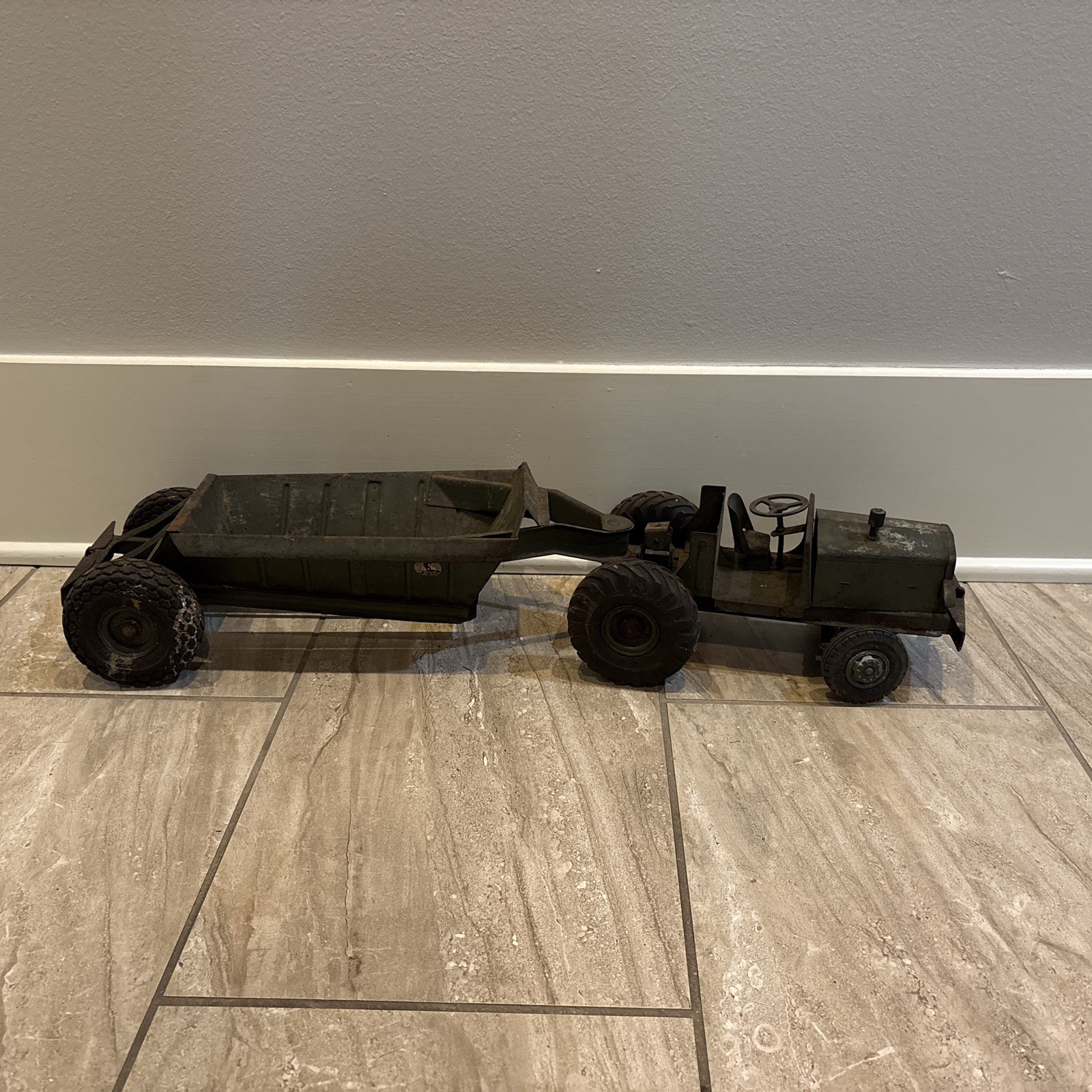 1950s VTG Doepke Euclid The Pioneer Dump Earth Mover Hauler Truck Trailer