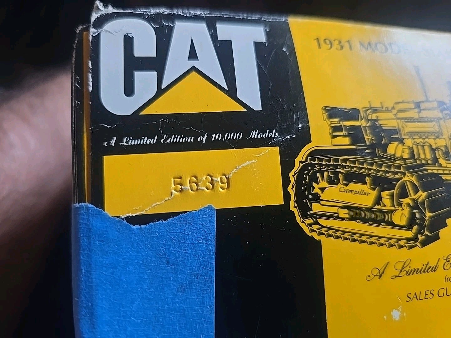 CONRAD 1:25 CAT 1931 MODEL SIXTY DIESEL CRAWLER w/custom Front Cable Blade Mode