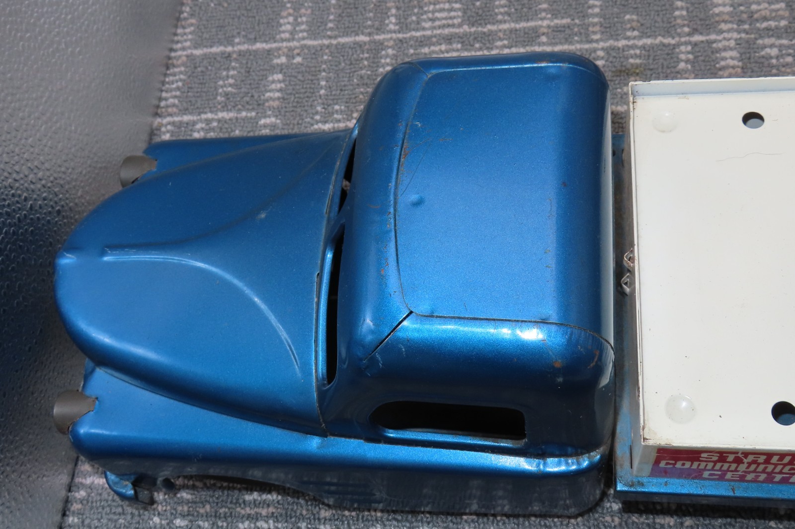 Vintage Structo Toys Communications Center Truck Pressed Steel USA