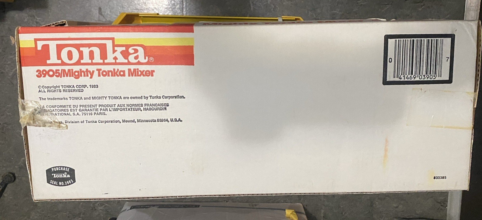 1983 VINTAGE Tonka Turbo-Diesel Mighty Cement Mixer No.3905 NEW IN ORIG BOX RARE