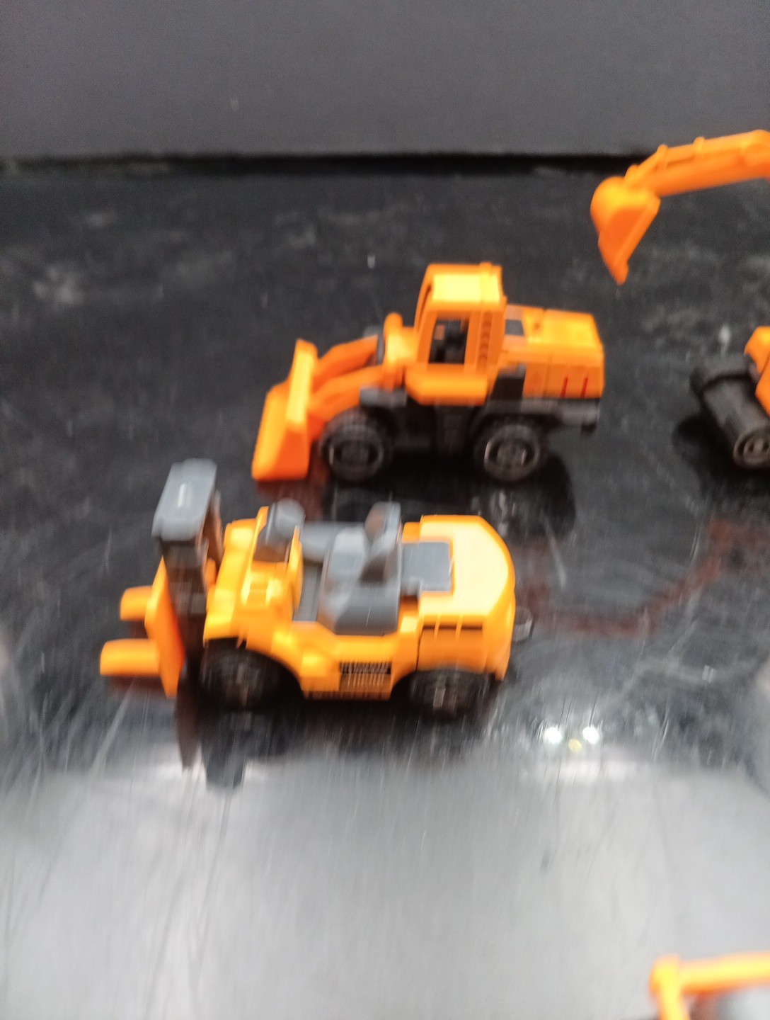 Lot Of 7 Various Metal Kids Toy Construction Vehicles Free Shipping! T2642
