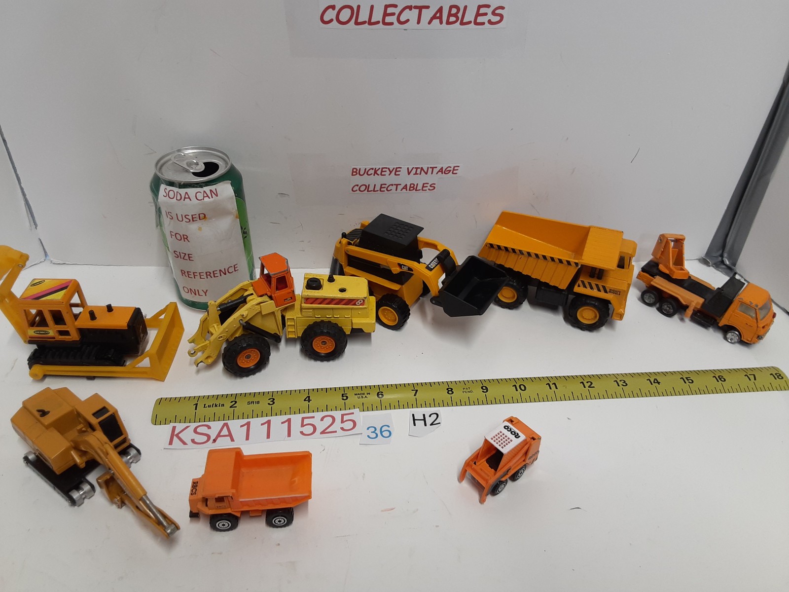 Vintage Majorette Articulated Front End Loader 1:56 &Other Diecast/Plastic Toys