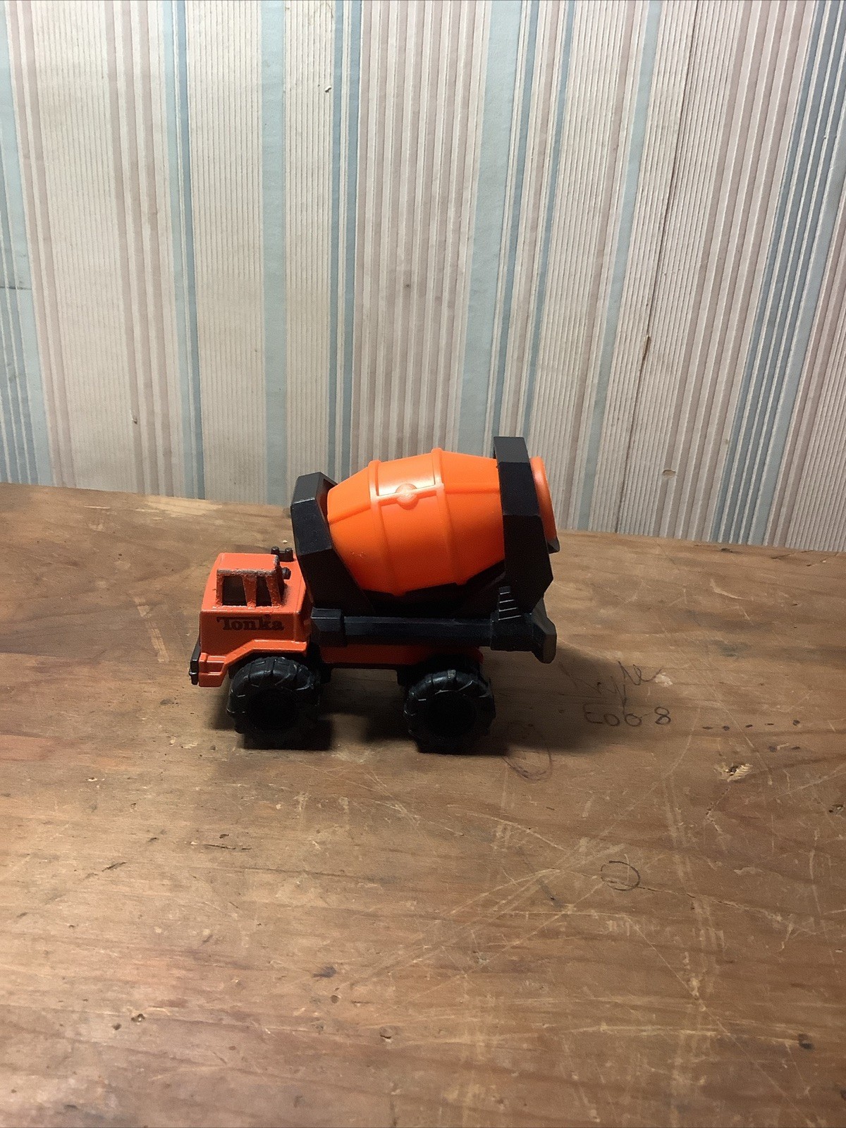 Tonka Cement Mixer 1992 Heavy Equipment Vintage Orange Retro Construction