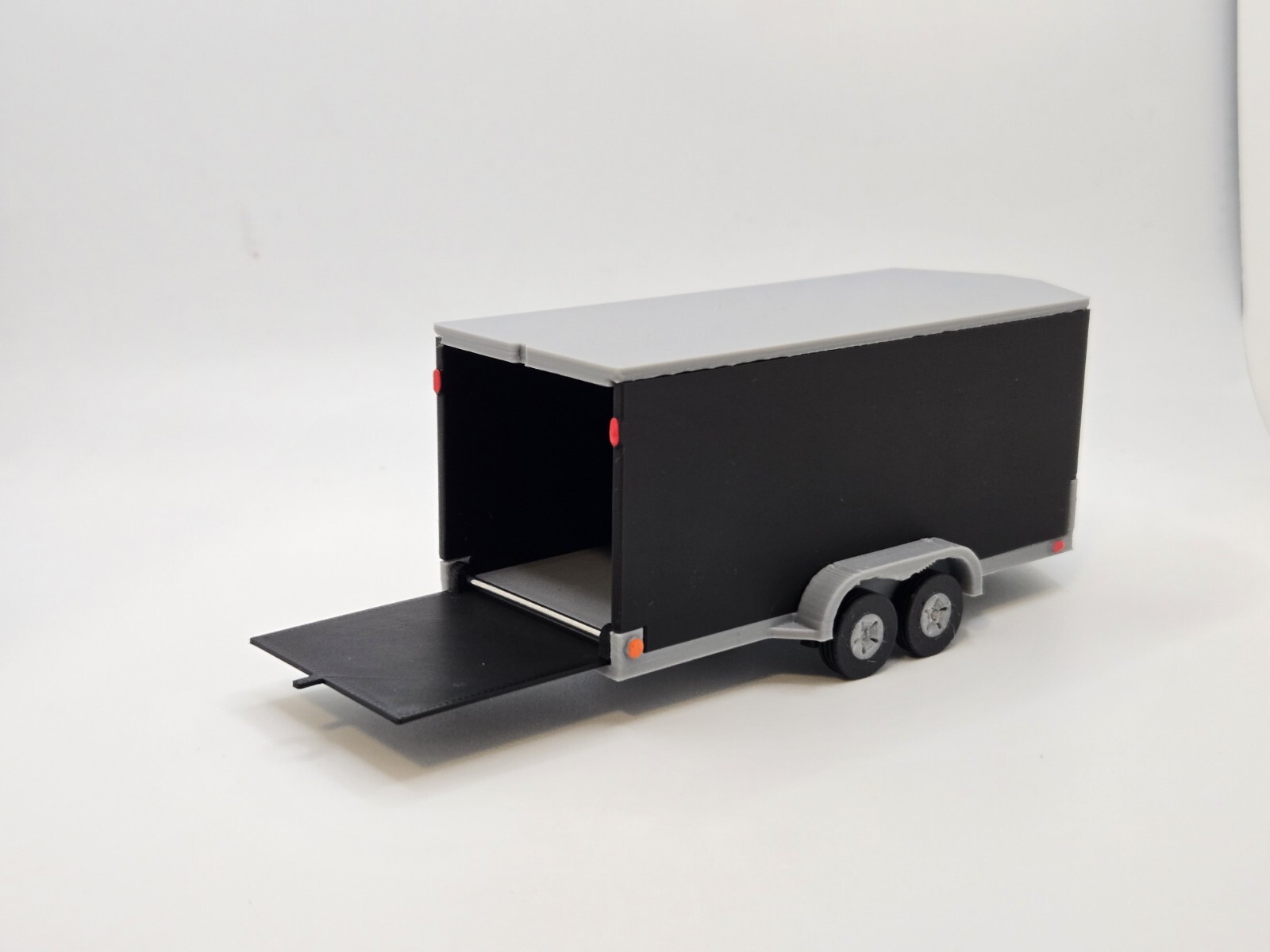 Custom 1/50 Scale Cargo Trailer in Black