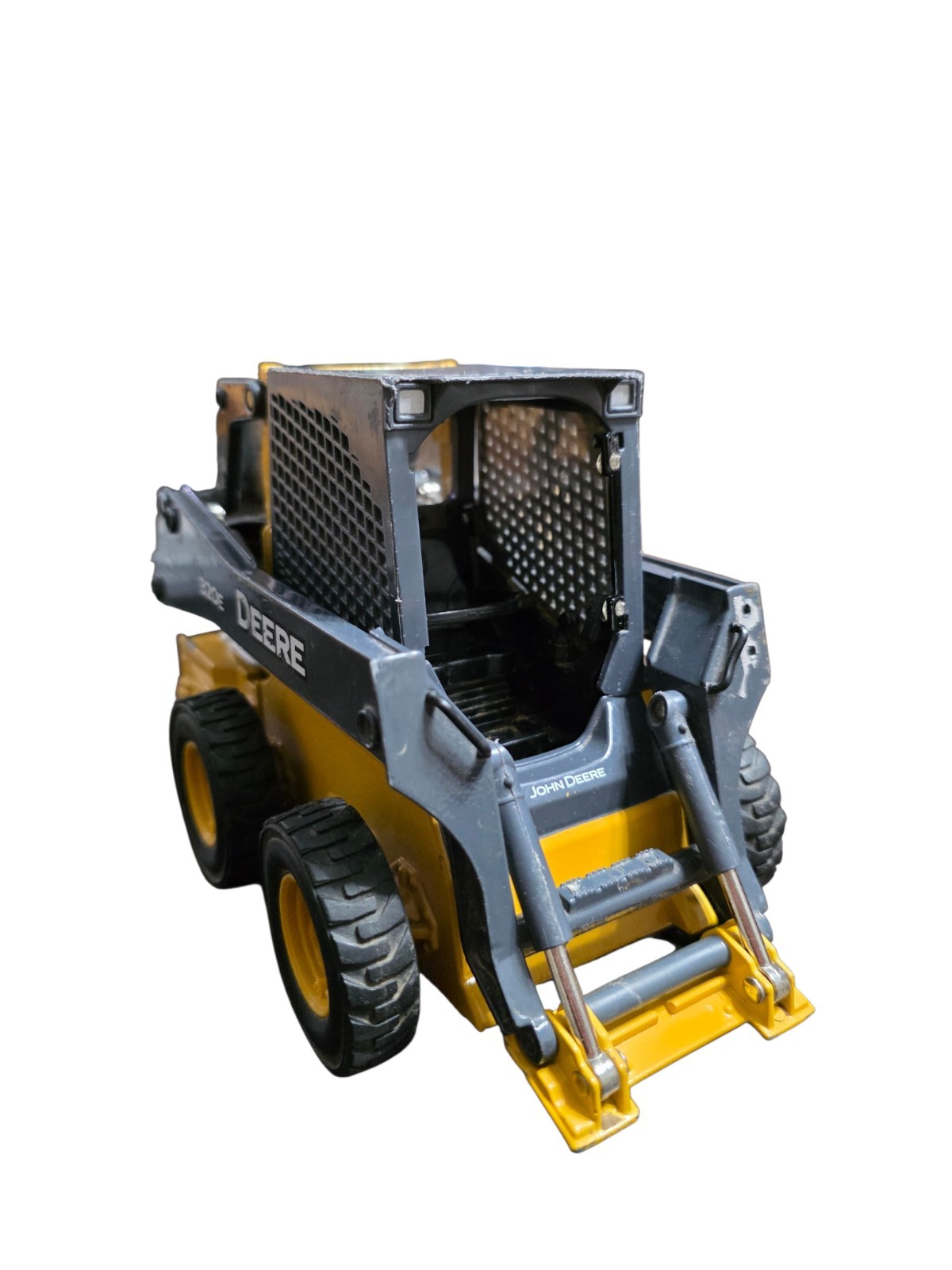 John Deere 320E Skid Steer 1:16 Ertl Prestige Diecast Loader Heavy-Duty READ