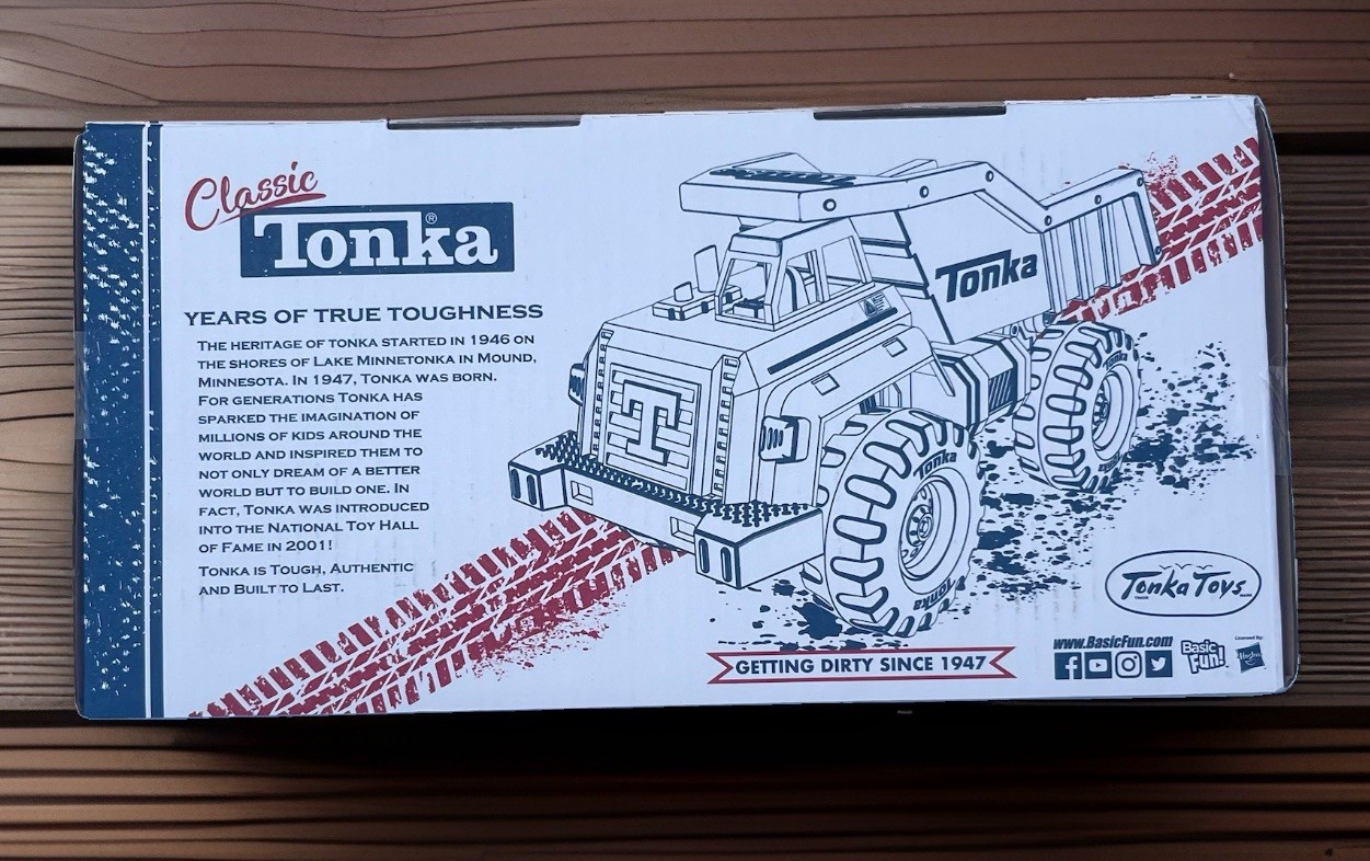 Tonka Classic Dump Truck Metal Toy Truck w/ Original Box – Box Has Wear
