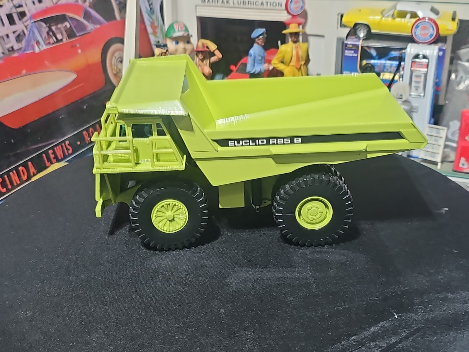 VINTAGE Joal Compact 1:50 Die Cast Euclid R85 B Dump Truck Green VERY NICE