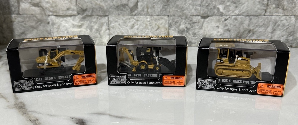 2006 Norscot Construction Mini’s – 3 Piece Set New Old Stock 315C, 420E & D5G
