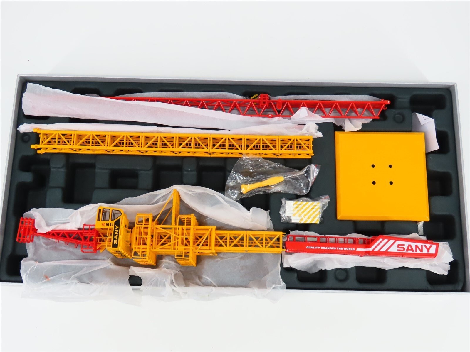 Sany Tower Crane – Red/Yellow – China 1:75 Scale Diecast Model New