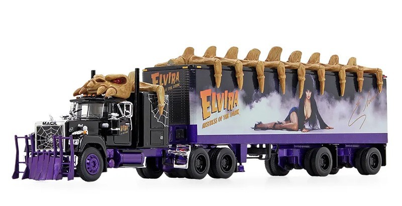 DCP 1/64 Elvira Mistress of the Dark Mack Super-Liner with 60 Flat #69-0880📌USA