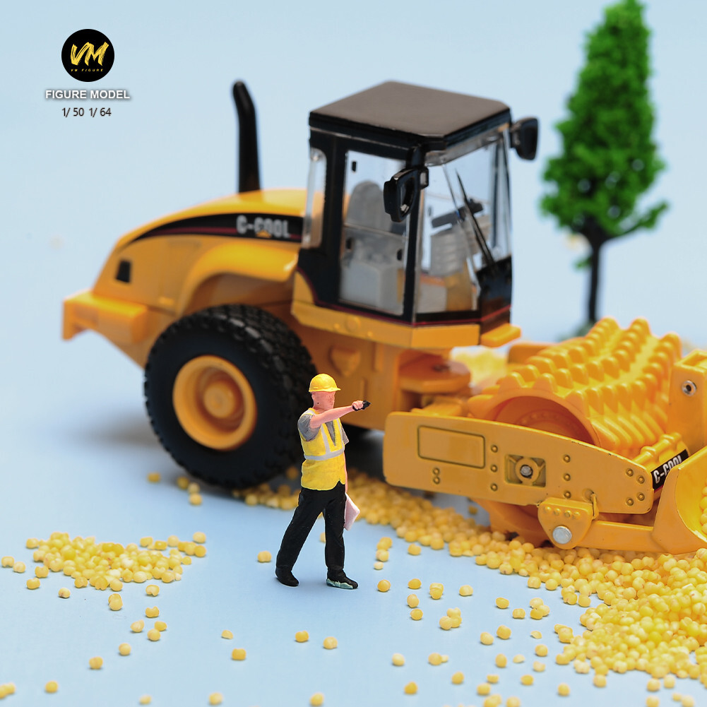 1/64 6pcs Figurine Truck Workers Construction Scene Dolls Fit Cars vehicle Toys